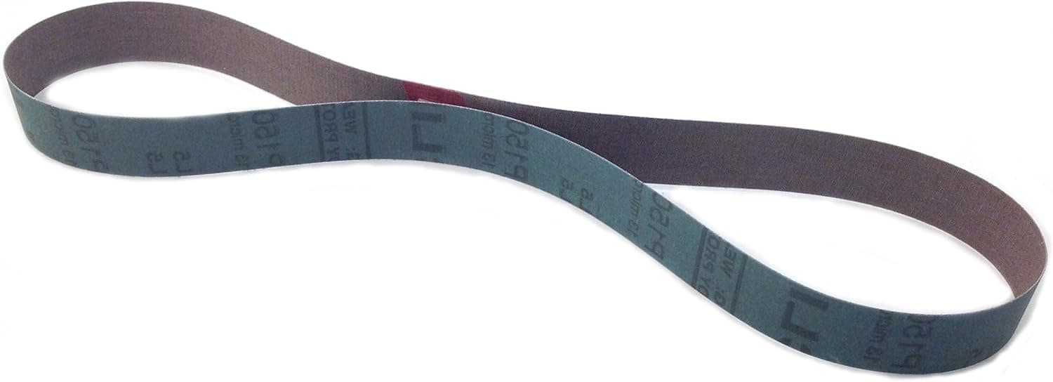 Sungold Abrasives 038223 1200 Grit Sanding Belt Premium Industrial Aluminum Oxide Cloth Backed Film (10 Belts), 1 x 30"