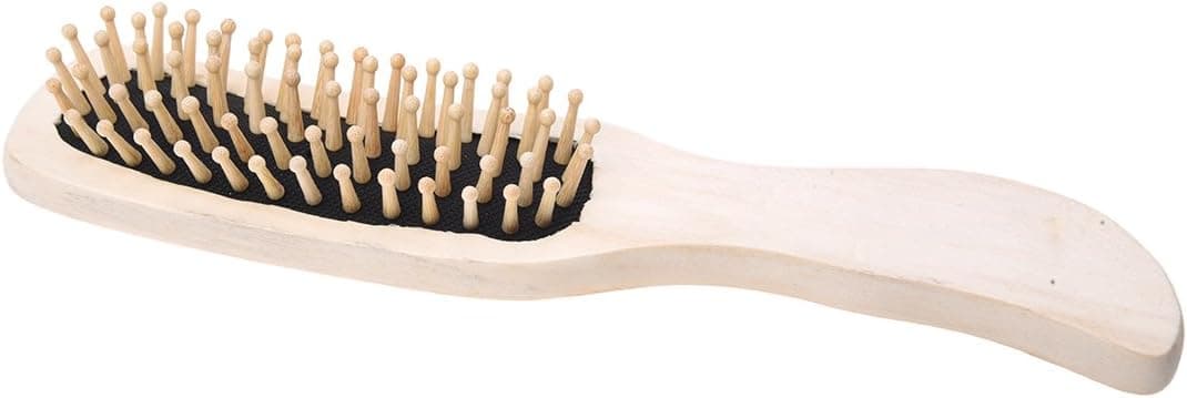 SODIAL(R)Wooden Massage Hair Paddle Brush Comb