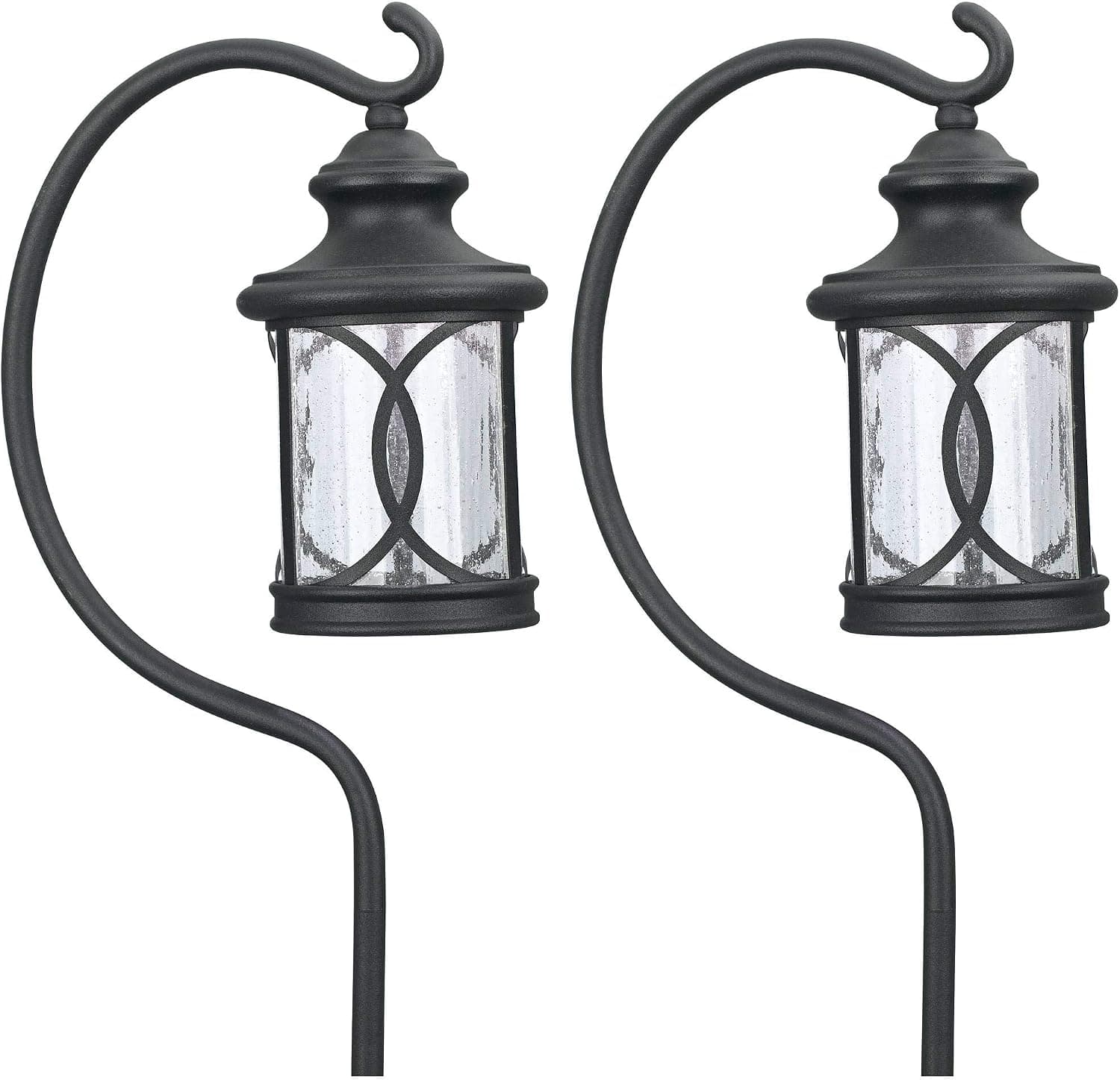 John Timberland Set of 2 Capistrano 23" H LED Black Shepherd's Path Light