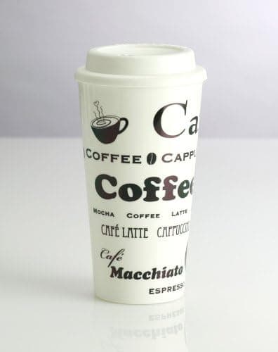 WaterU Café Latte Travel Cup with Lid, 16-Ounce
