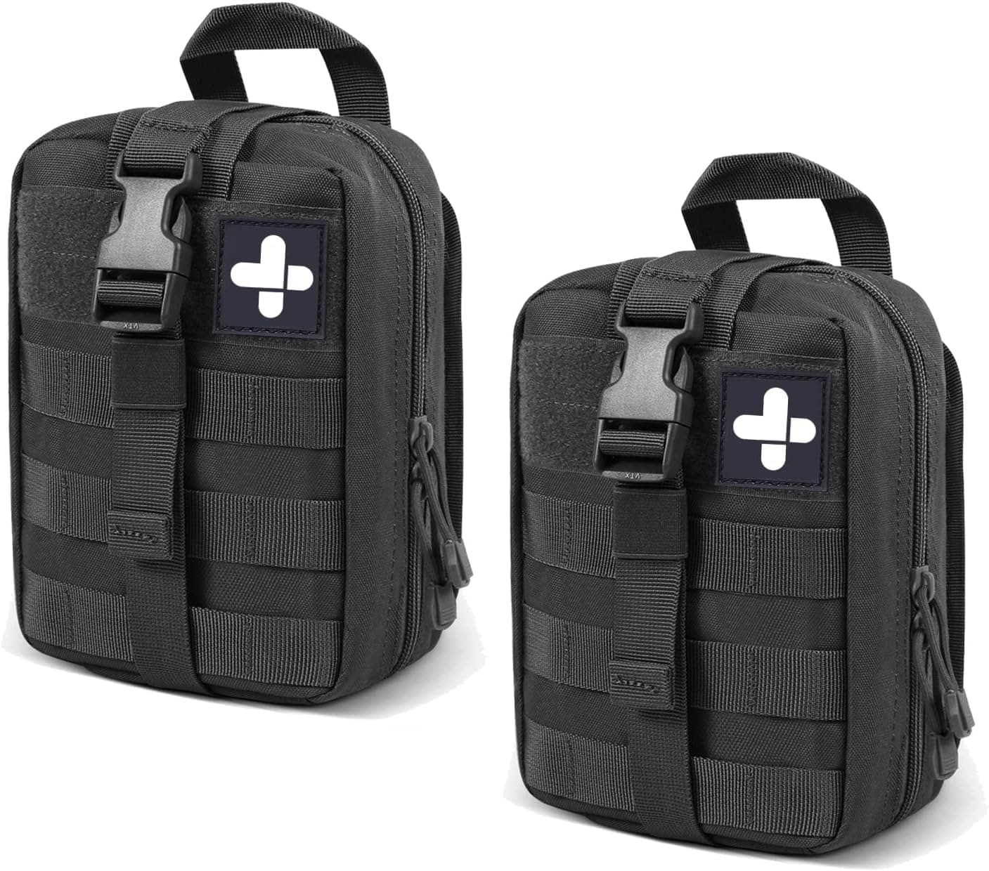 Gogoku 2-Pack First Aid Pouch 1000D Nylon Tactical Molle Medical Pouch Utility Pouch for Outdoor Activities Medical Supplies Bag Only