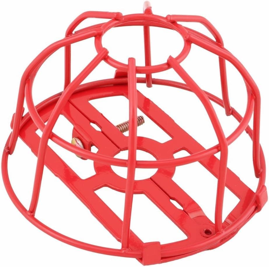 (10 Pack) Fire Sprinkler Head Guard Red Easy Screw Cage Cover Guards