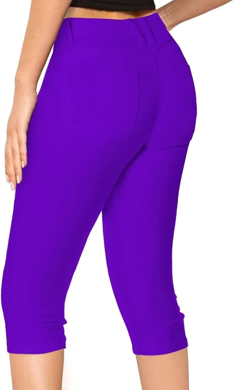 Hybrid Women's Butt Lift Super Comfy Stretch Denim Capri Jeans