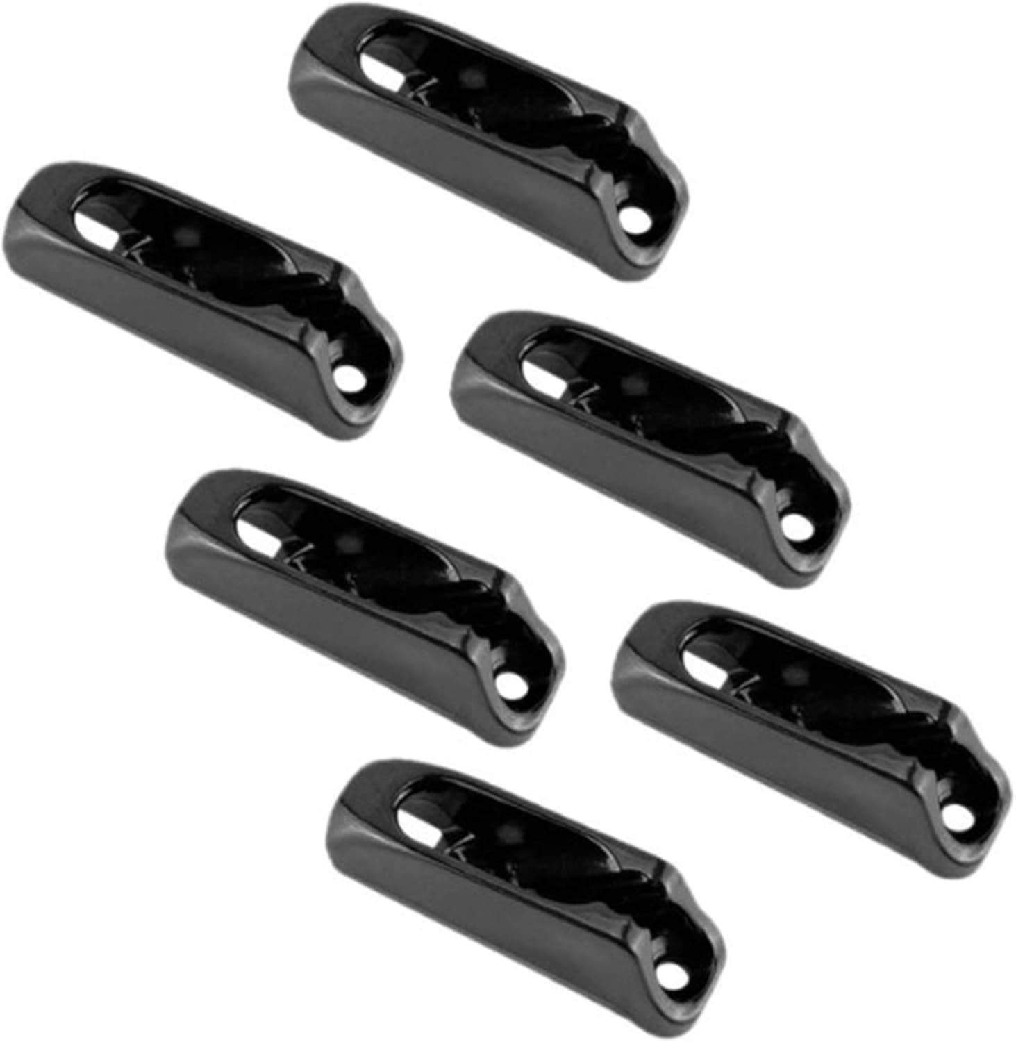 Yantan 6Pcs Canoe Kayak Cord Lock Rudder Control Nylon Self-Lock Rope Cord Tensioner Runner Anchor Jam Cleat Boat Accessories