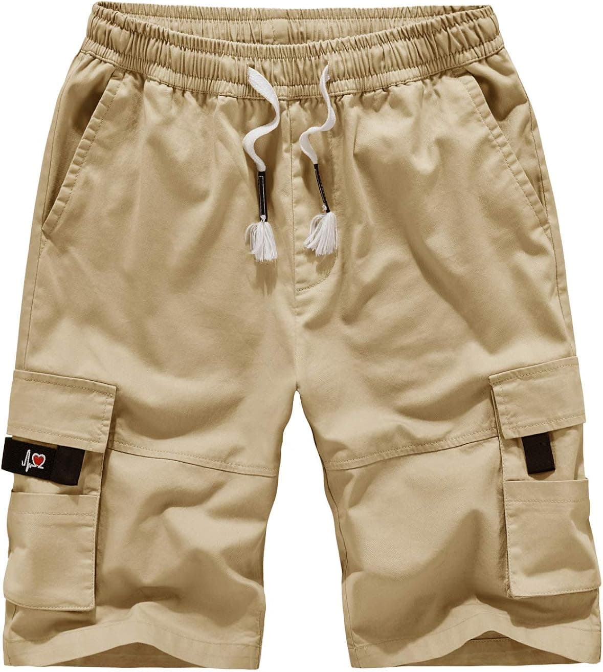Vcansion Men's Casual Cotton Loose Fit Lightweight Multi-Pockets Cargo Shorts