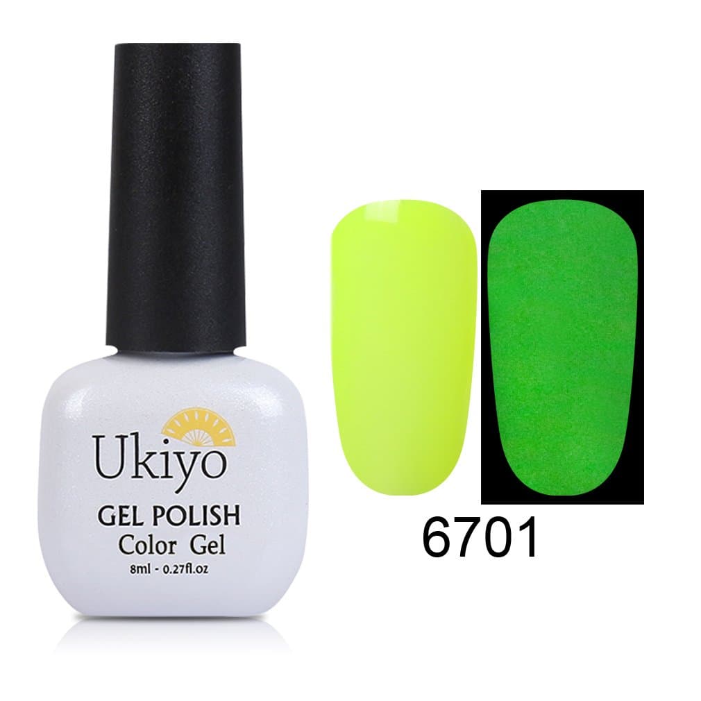 Gel Nail Polish Soak Off Gel Polish Night Glow Nail Polish LED UV Nail Polish Varnish by Ukiyo