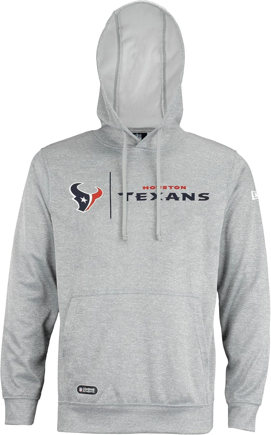 New Era NFL Men's Cool Grey Gametime Pullover Performance Hoodie, Pro Football Sweatshirt