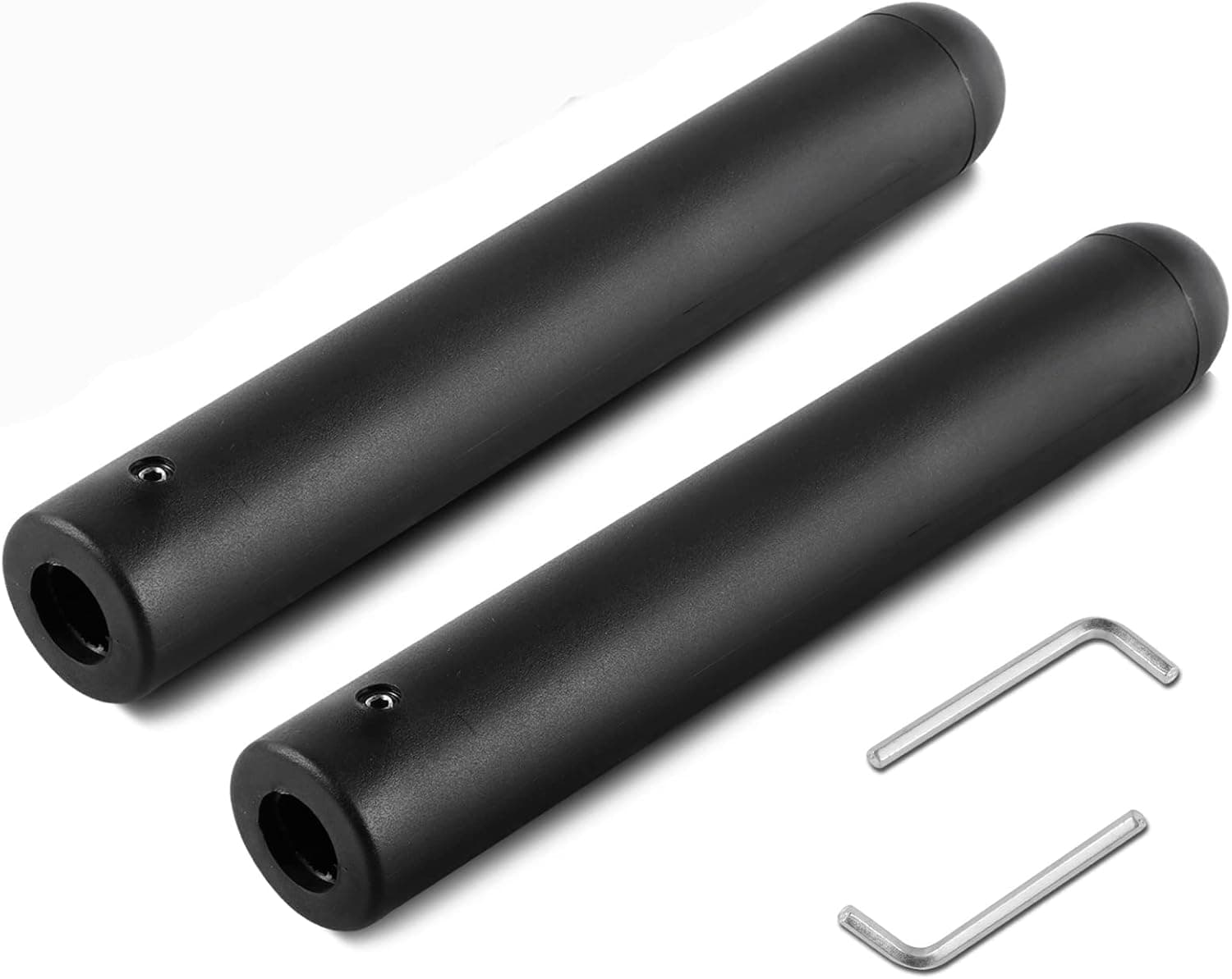 VcanFit Olympic Adapter Sleeve Extended Version 13" - Converts 1" Bars or Posts to 2" Standard Weight Nylon Olympic Exercise Equipment for Workout, Includes Removeable End Cap for Longer Posts(2 Pcs)