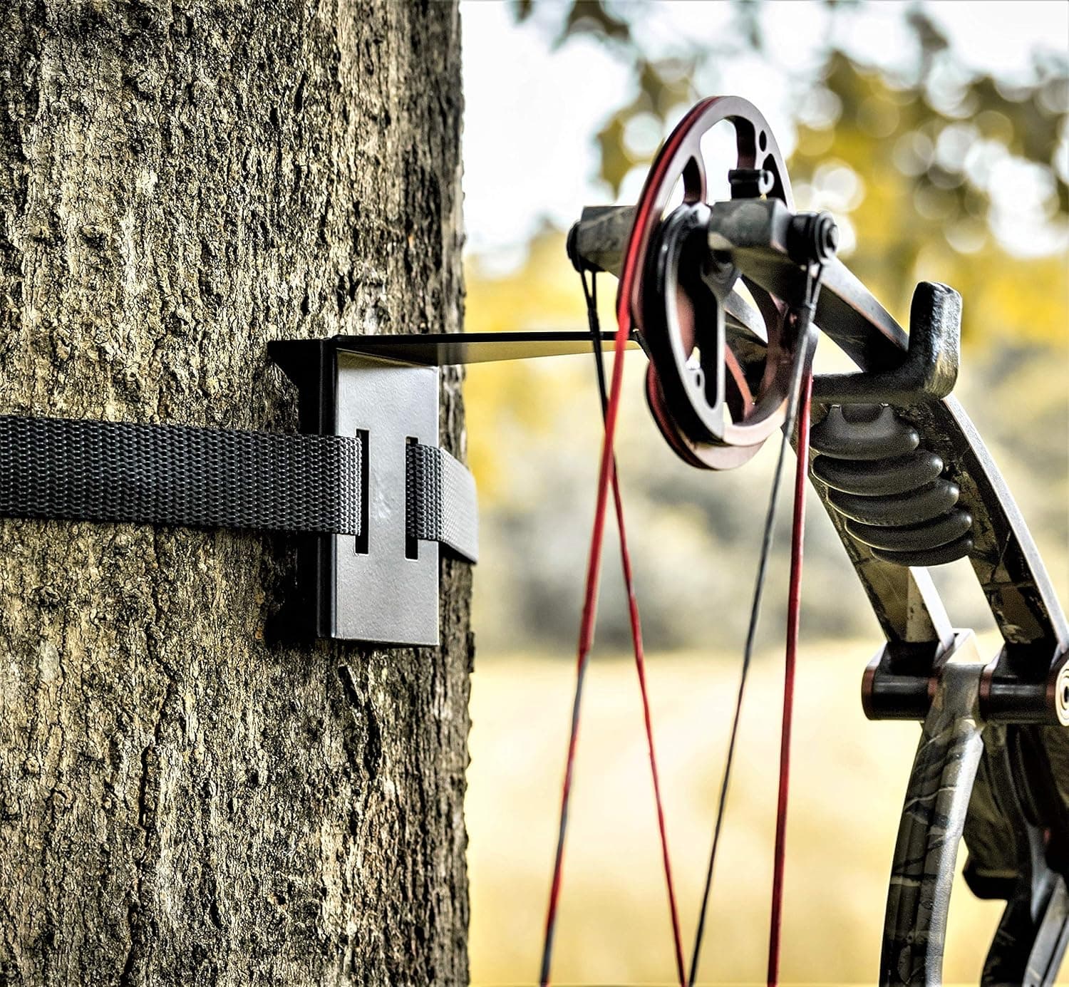 Bow Hanger - ON Your Tree Faster Than Your Old Screw-in - The ONLY Bow Hanger Legal to USE ON All State and Federal Lands - Lifetime Guarantee - NO More Screw in Hook !