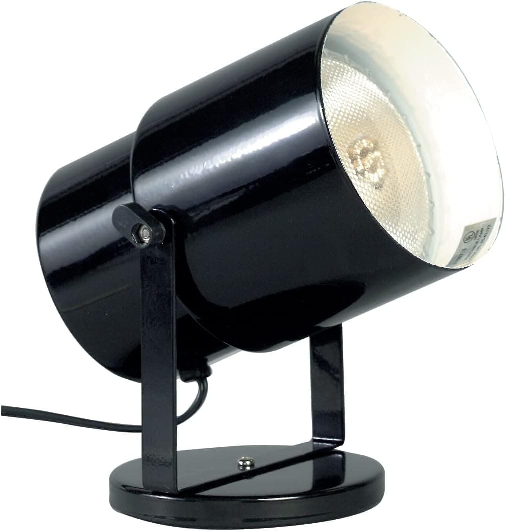 Satco SF77/394 Incandescent Portable Plant Lamp, 60 Watts, Alloy Steel, Black