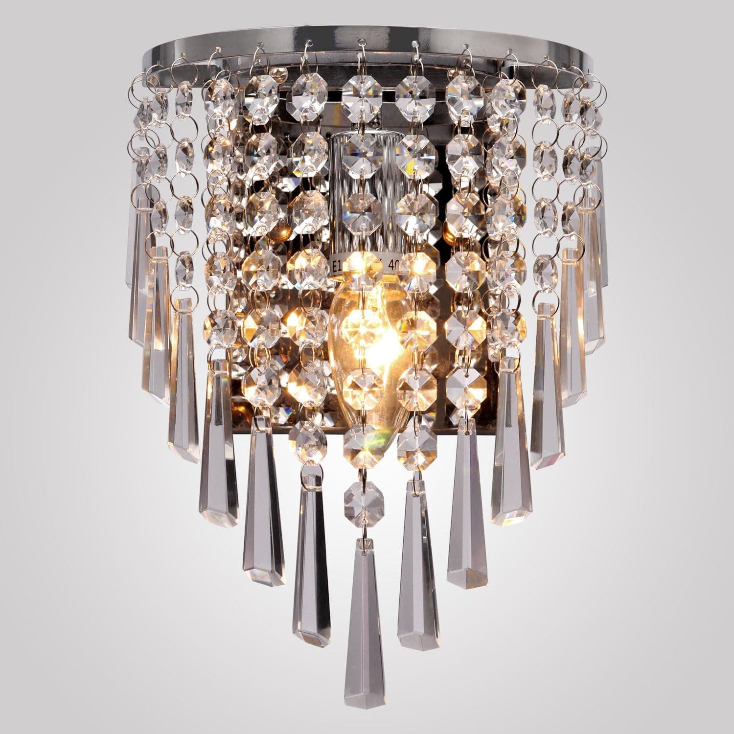 LightInTheBox Modern Chandelier Crystal Wall Light Fixture Pendant Ceiling Lamp for Dining Room Kitchen Entry Hallway Garage
