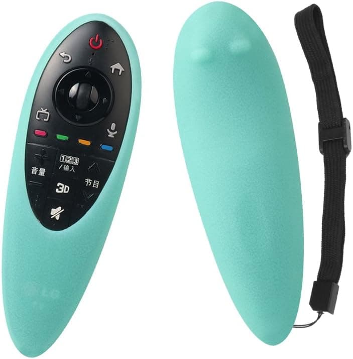 SIKAI Protective Silicone Remote Case for LG AN-MR500G Magic Remote Cover Flexible Shockproof Washable Remote Holder for LG 3D Smart TV Magic Remote Skin Anti-Lost with Lanyard (Glow in Dark Blue)