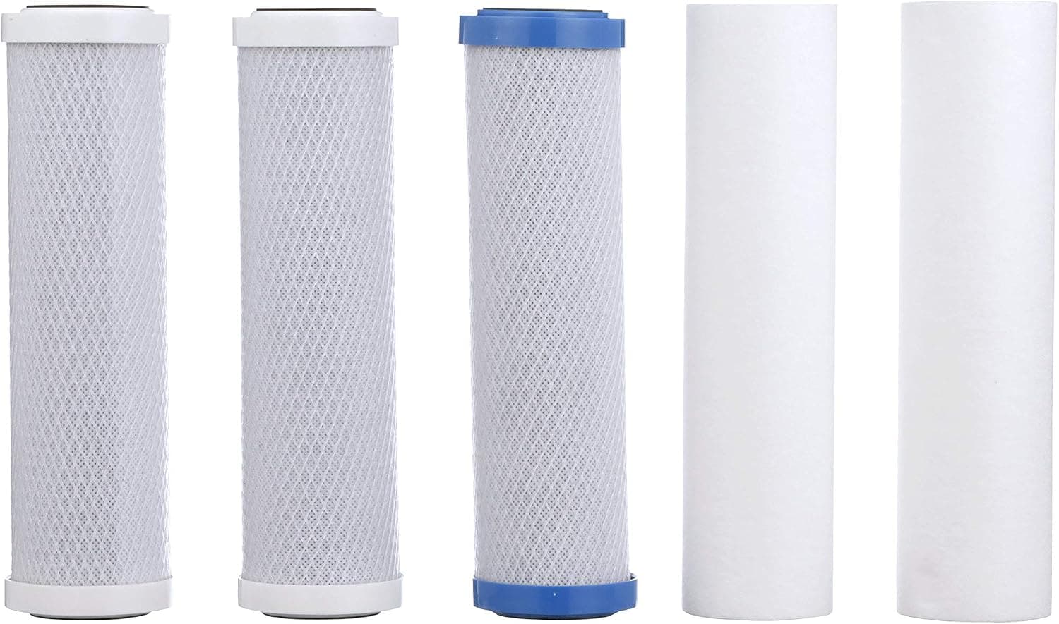 Watts Premier 500124 Annual Water Filter Replacement Pack, 5 Piece Set, White/Blue