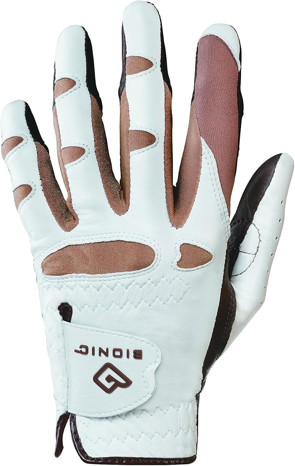 Bionic Glove Ladies Stablegrip with Natural Fit Golf Glove Regular, Brown