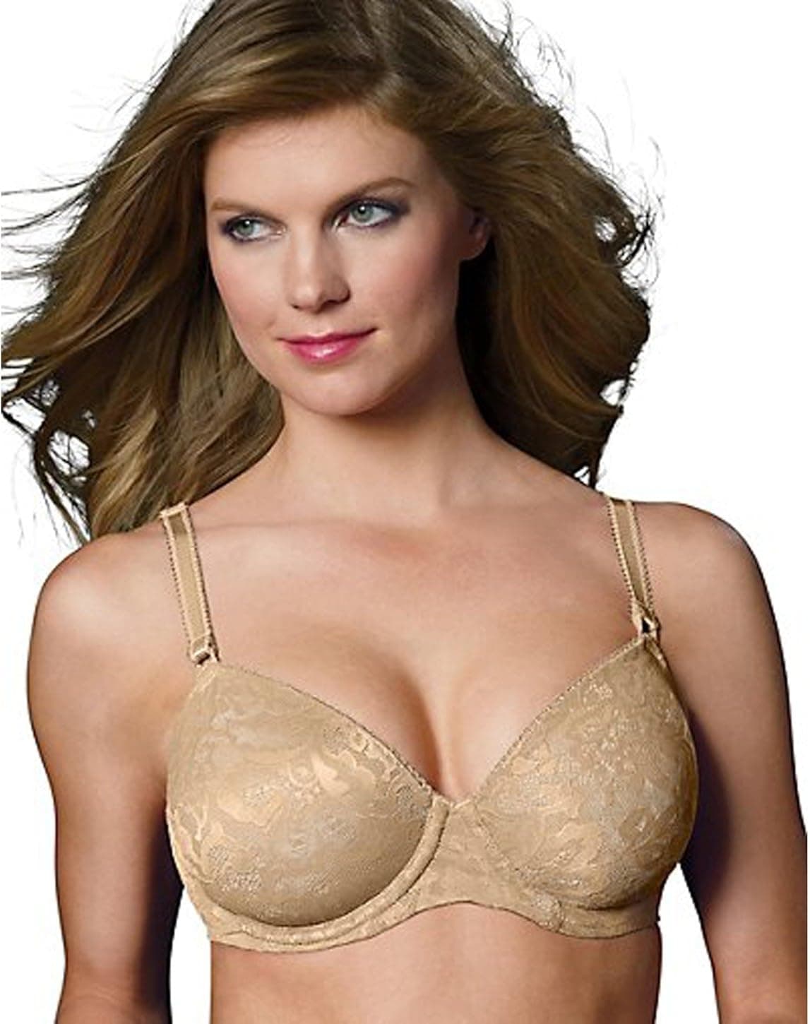 Bali Women's One Smooth U All-Over Lace Underwire Bra