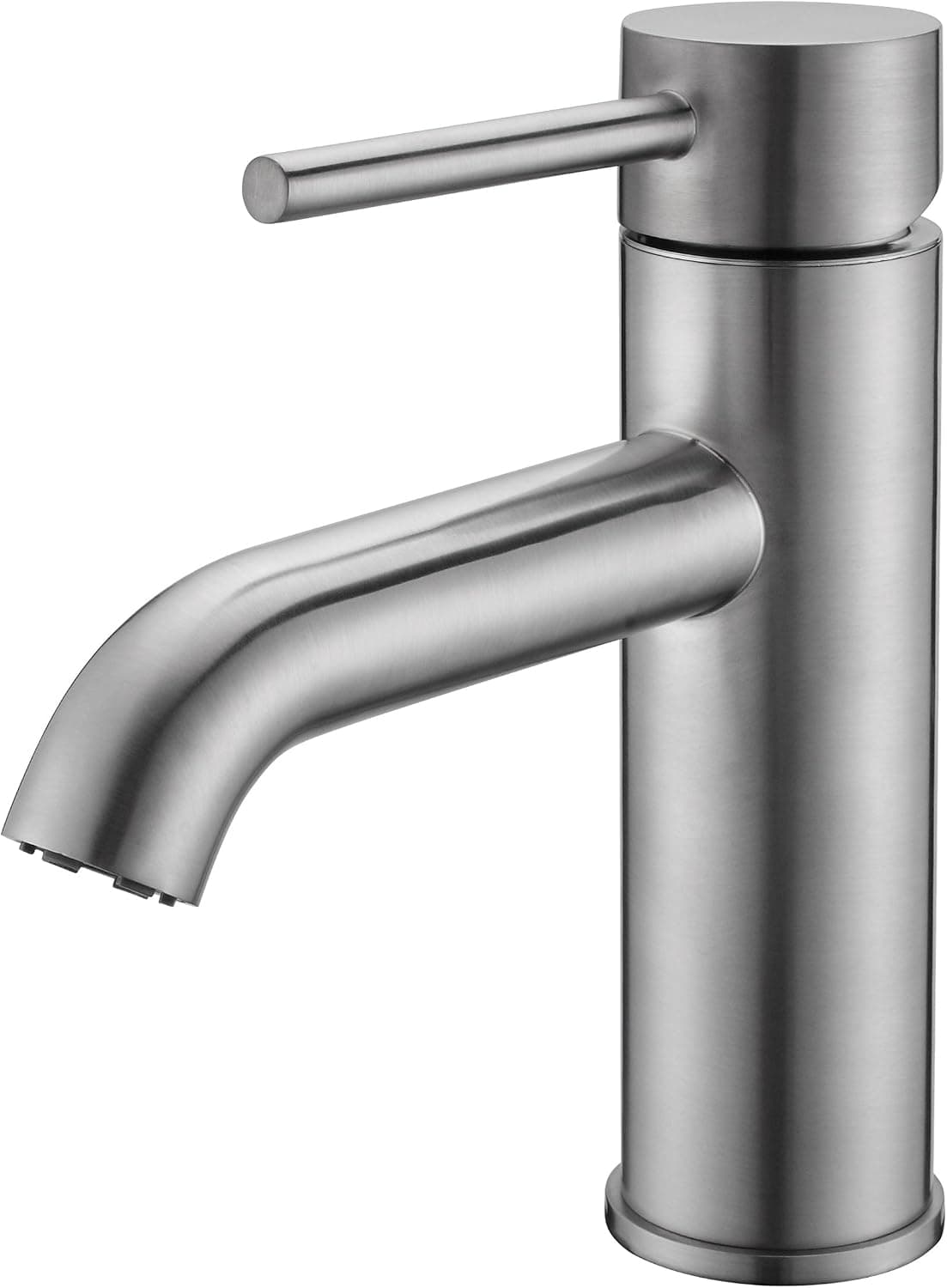 KAEN Single Handle Hole Vessel Vanity Bathroom Basin Faucet with Hot and Cold Water Hose, Lavatory Faucet Brushed Nickel