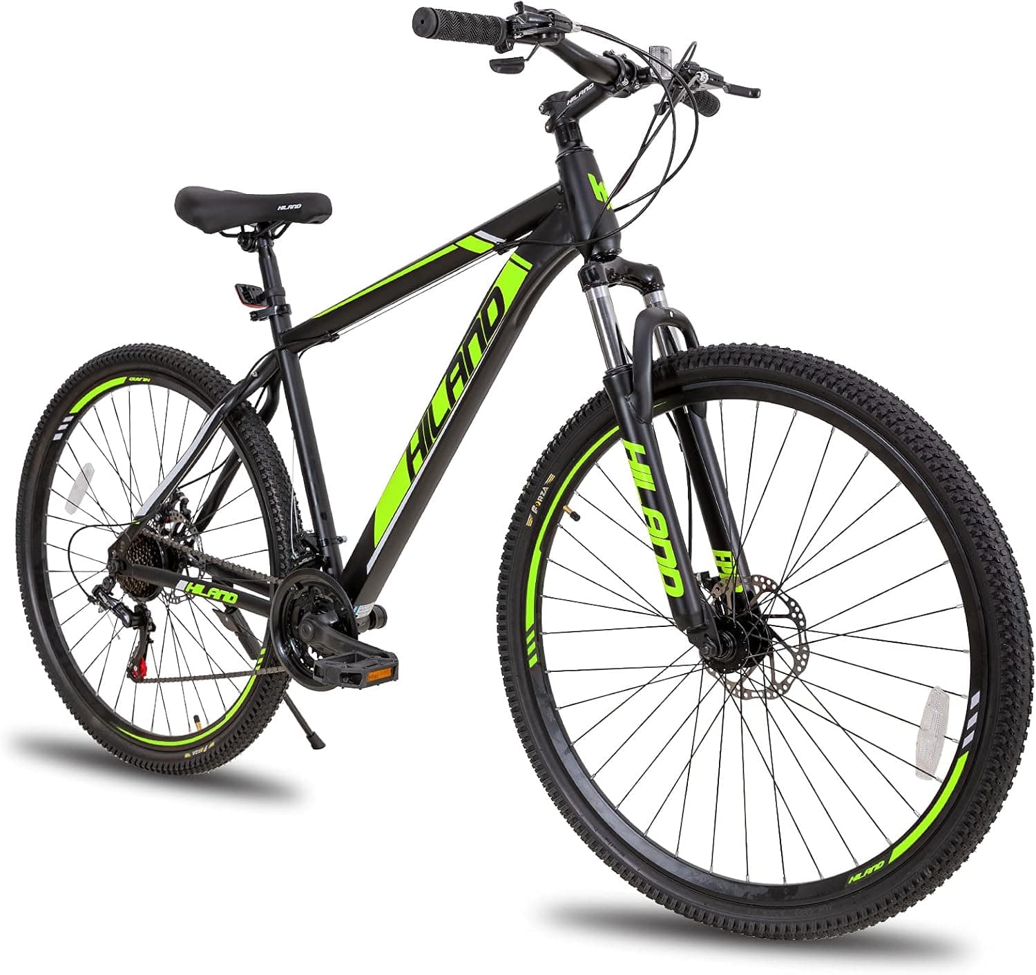 Hiland 29 Inch Mountain Bike for Tall Men, Shimano 21 Speeds with Disc-Brakes, 19 Inch Frame for Big Mens Bike