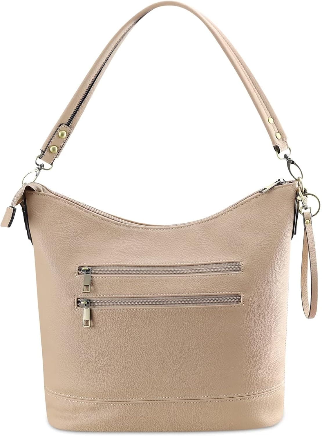 FUKUYIN Women's Hobo Bag Shoulder Bag Crossbody Purse Tote Handbag, with Zip Pockets Keychain Shoulder Strap