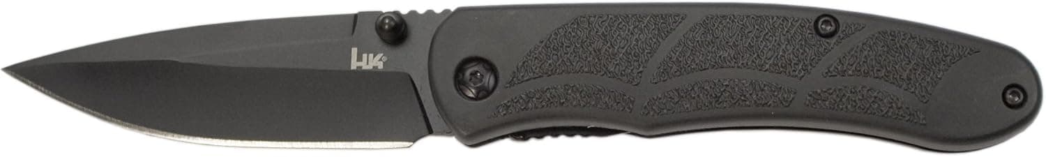 Benchmade HK Knives P30 Assist Plain Edge Knife, Black
