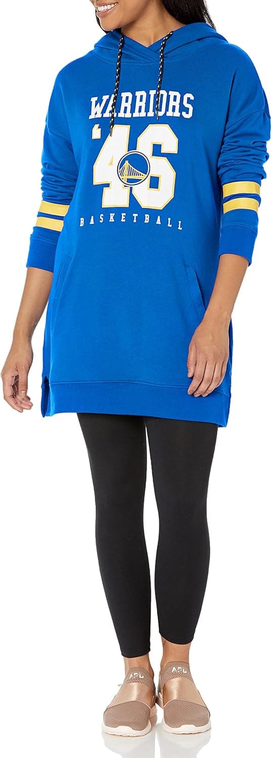 Ultra Game NBA Women's Tunic Hoodie Pullover Terry Sweatshirt