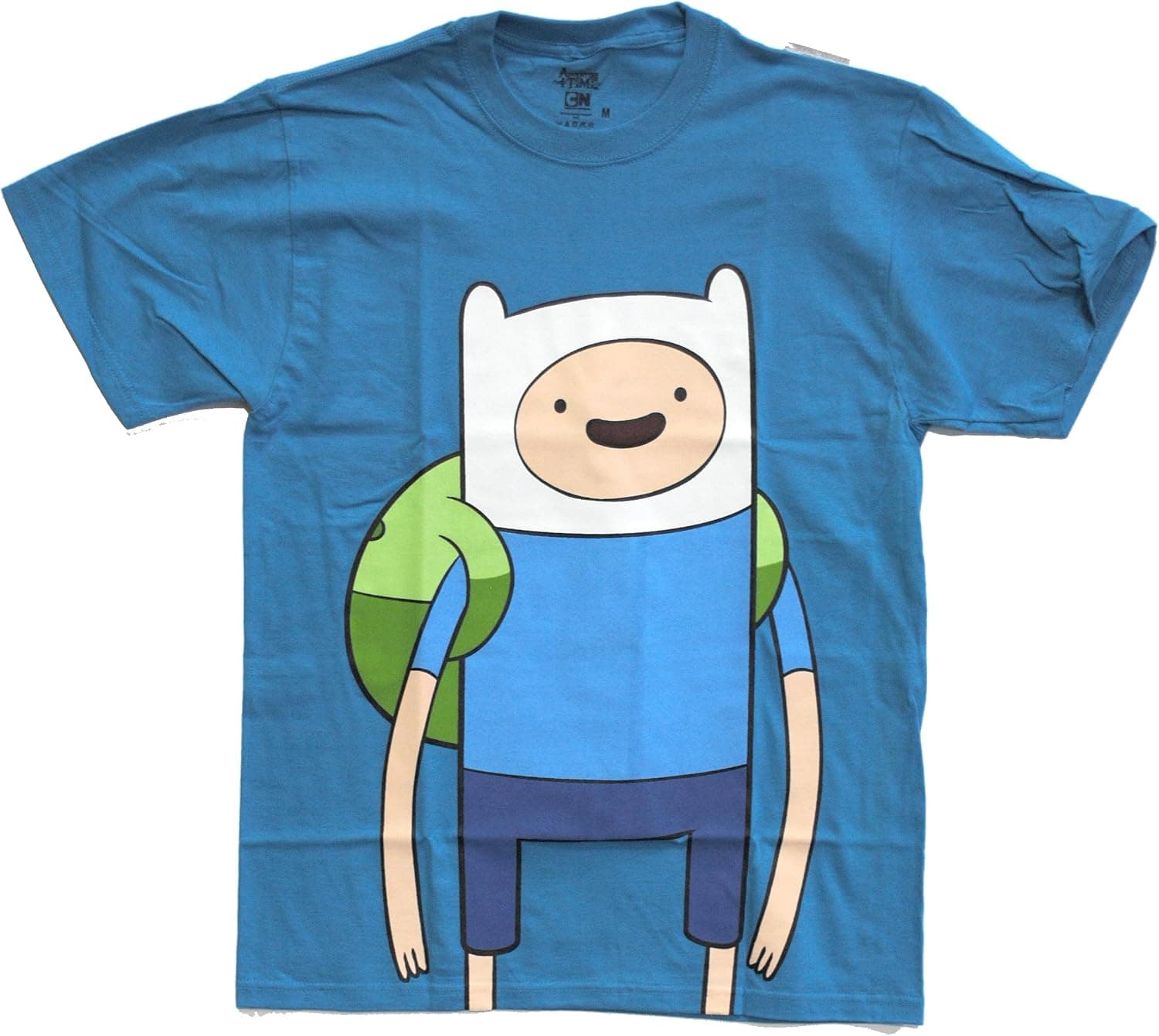 Adventure Time With Finn And Jake Large Finn Officially Licensed Adult T-shirt