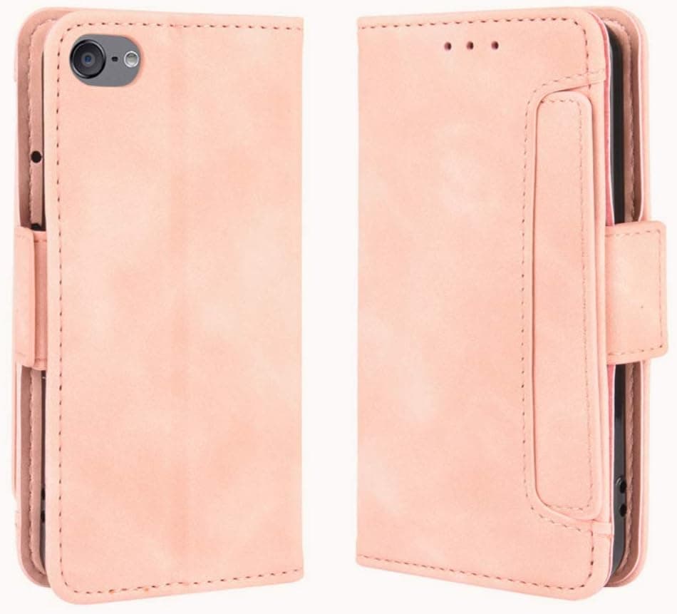 Luxee iPod Touch 7th Generation Wallet Case | iPod Touch 6 Case | Leather Wallet Flip Case | IPod Touch Magnetic Clasp Card Holders | Apple iPod 7th 6th 5th Generation Case |TPU Shock Resistant.(Pink)