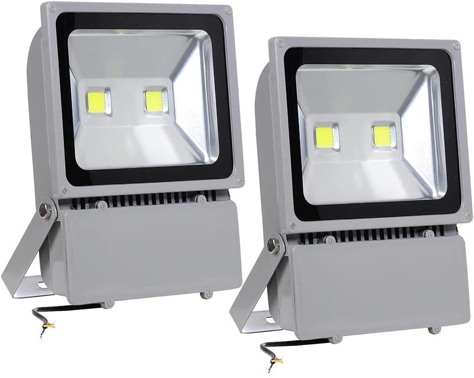 Yescom 2-Pack 100W Outdoor LED Flood Light IP65 Waterproof Cool White 6000K AC85-265V Spot Work Security Night Lamp