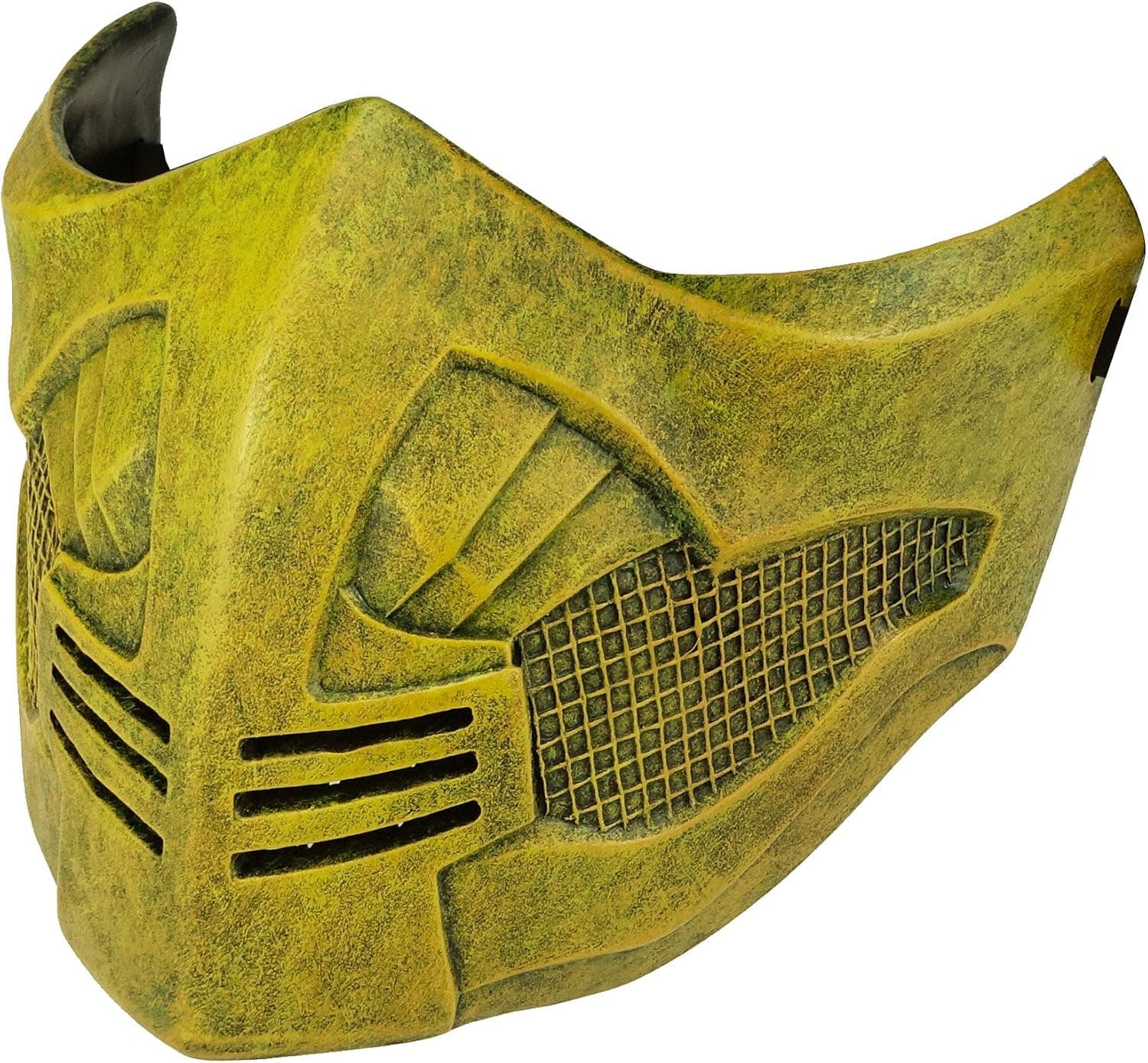 CrazyCatCos MK Game Mask, Jade/Sub-Zero/Kabal/Saibot/Scorpion/Smoke Resin Mask For Halloween Costume Accessory (Scorpion Mortal Kombat X)