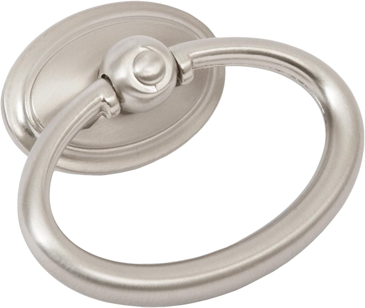 Symmetry Oval Ring Pull - Satin Nickel