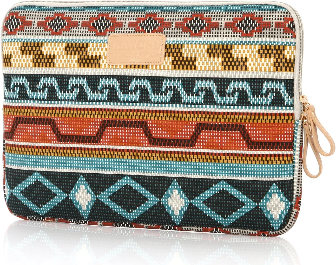 Kayond Retro Style Canvas Fabric 15-15.6 Inch for Laptop / Notebook Computer / Macbook Pro Sleeve Case Bag Cover, Mystic Forest (15-15.6 Inches, Retro)