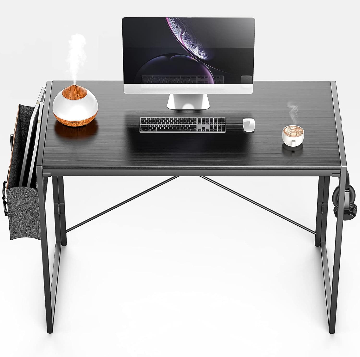 40 inch Desk for Home Office, Black Desk