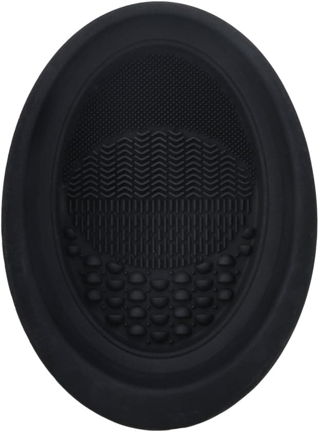 Danielle Silicone Makeup Brush Cleaning Mat/Bowl, Black - D7883BLK