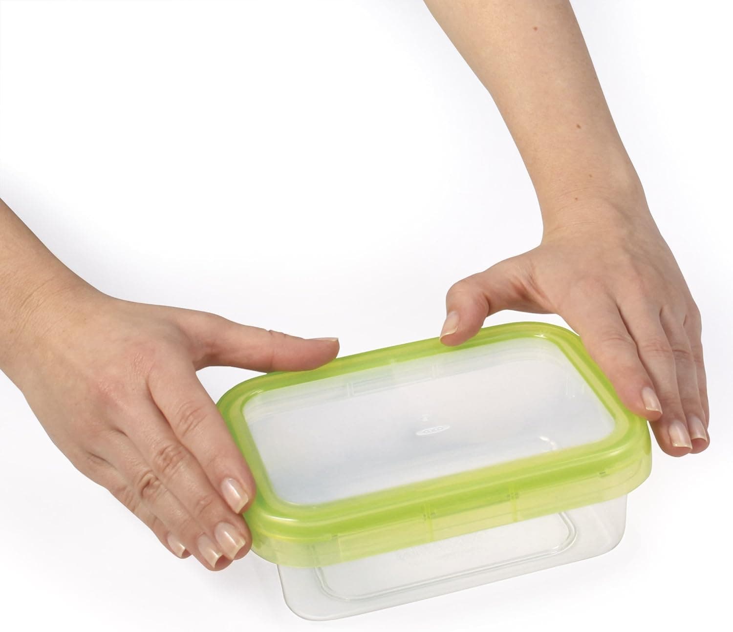 OXO Good Grips LockTop 30-2/5-Ounce Rectangle Container with Green Lid