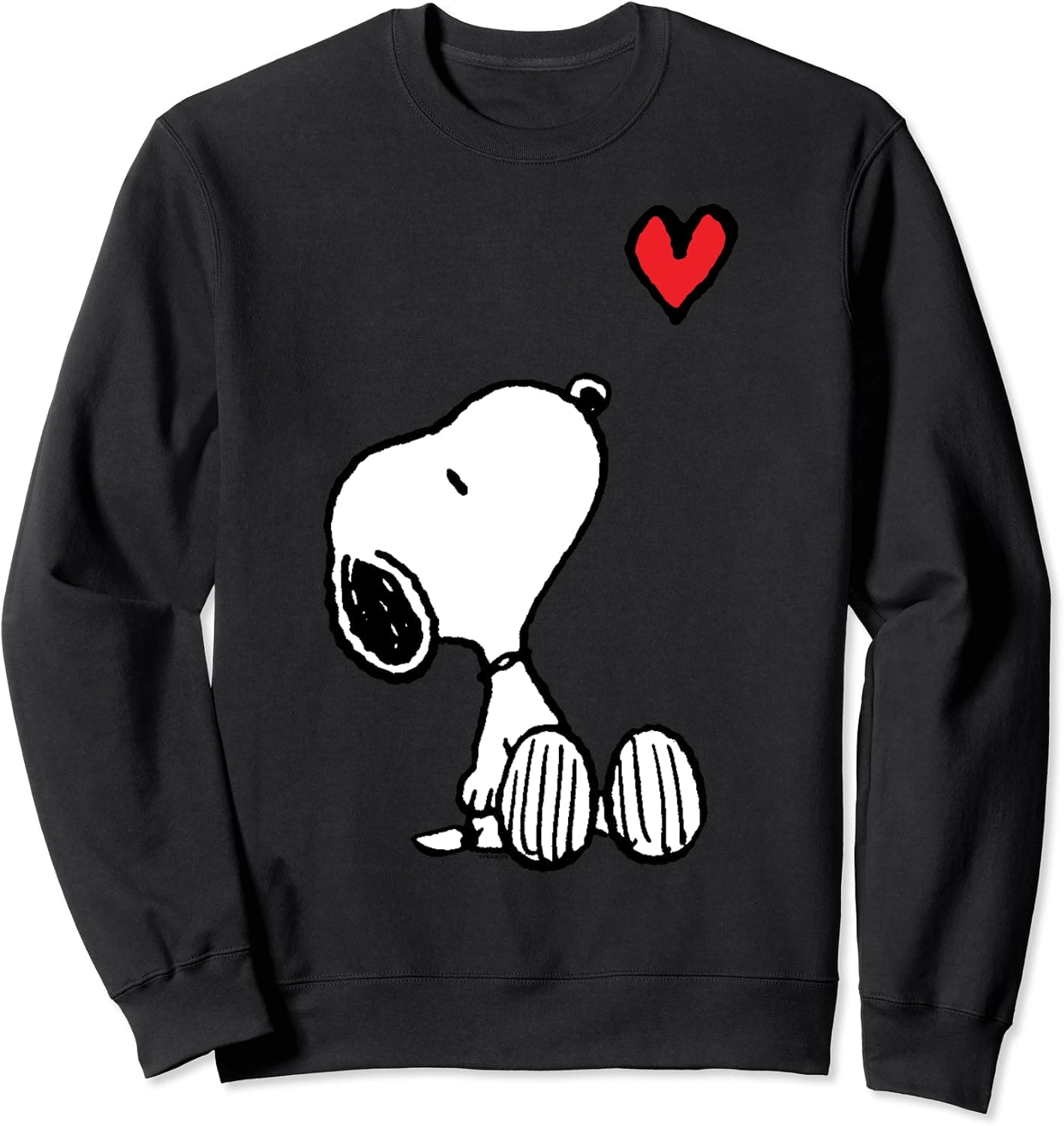 Peanuts Heart Sitting Snoopy Sweatshirt