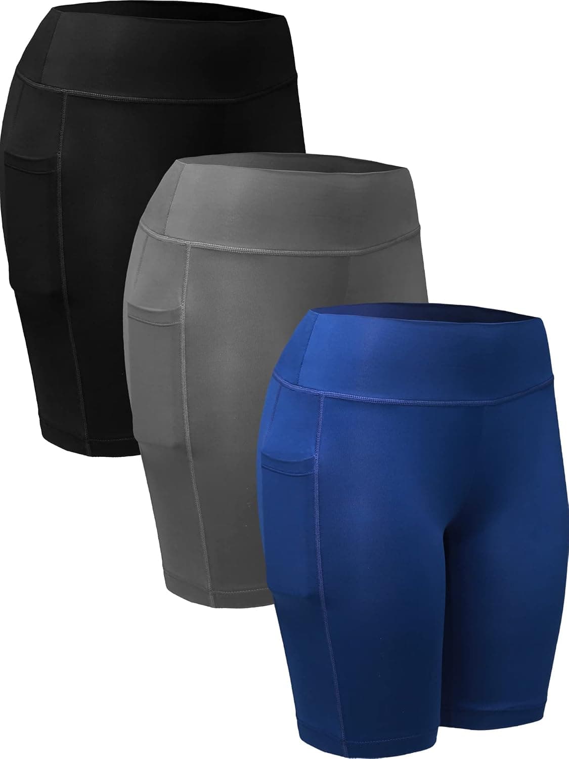 NELEUS Women's Workout Compression Yoga Shorts with Pocket