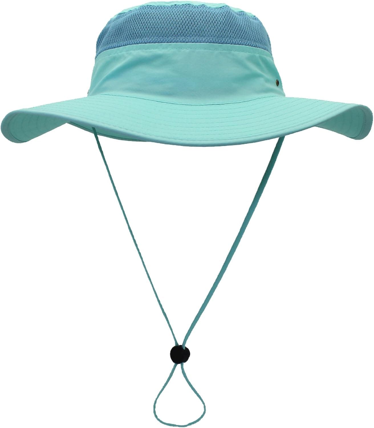 Purjoy Sun Hat for Men&Women,Breathable Wide Brim Beach Cap with Adjustable Drawstring,Perfect for Hiking,Fishing,Boating