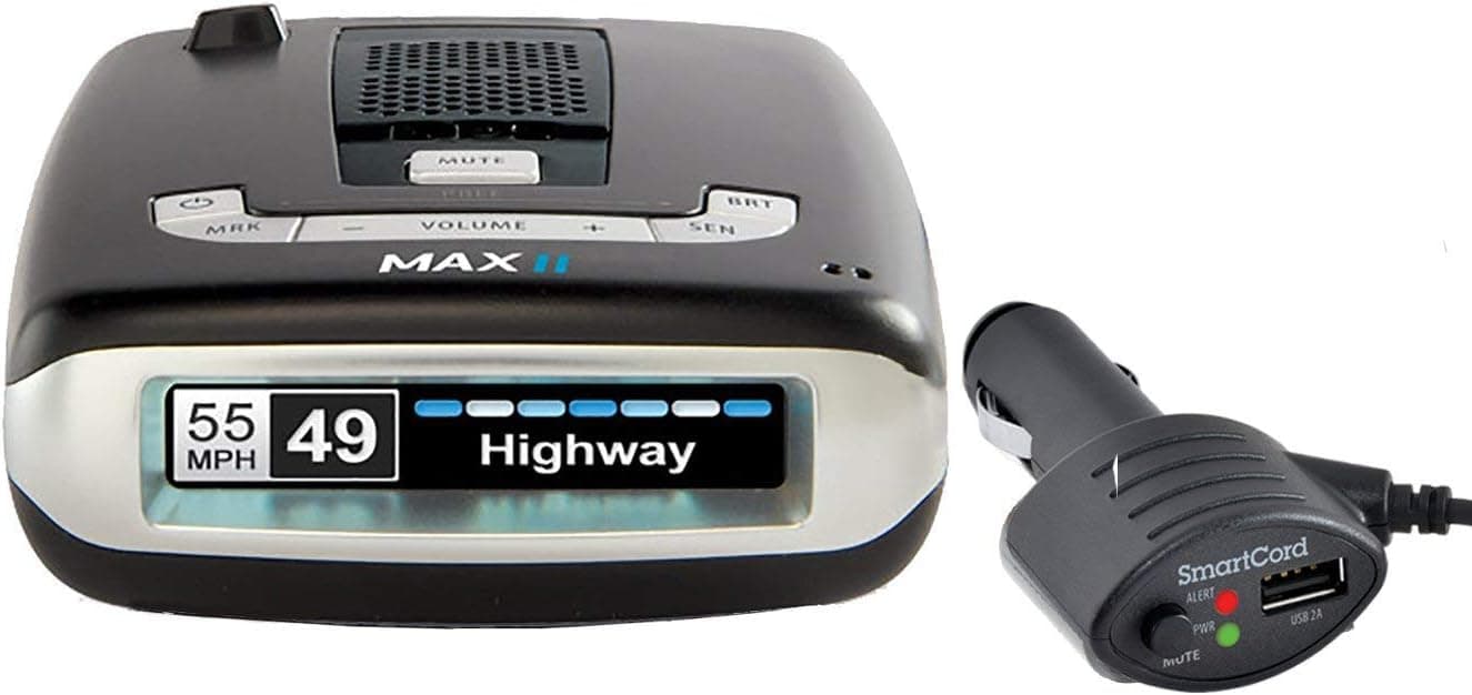 Escort MAXII Platinum - Radar Laser Detector w/Smartcord Live, AutoLearn Technology, ESCORT Live App, Bluetooth, GPS, Speed Alerts, Headphone Jack