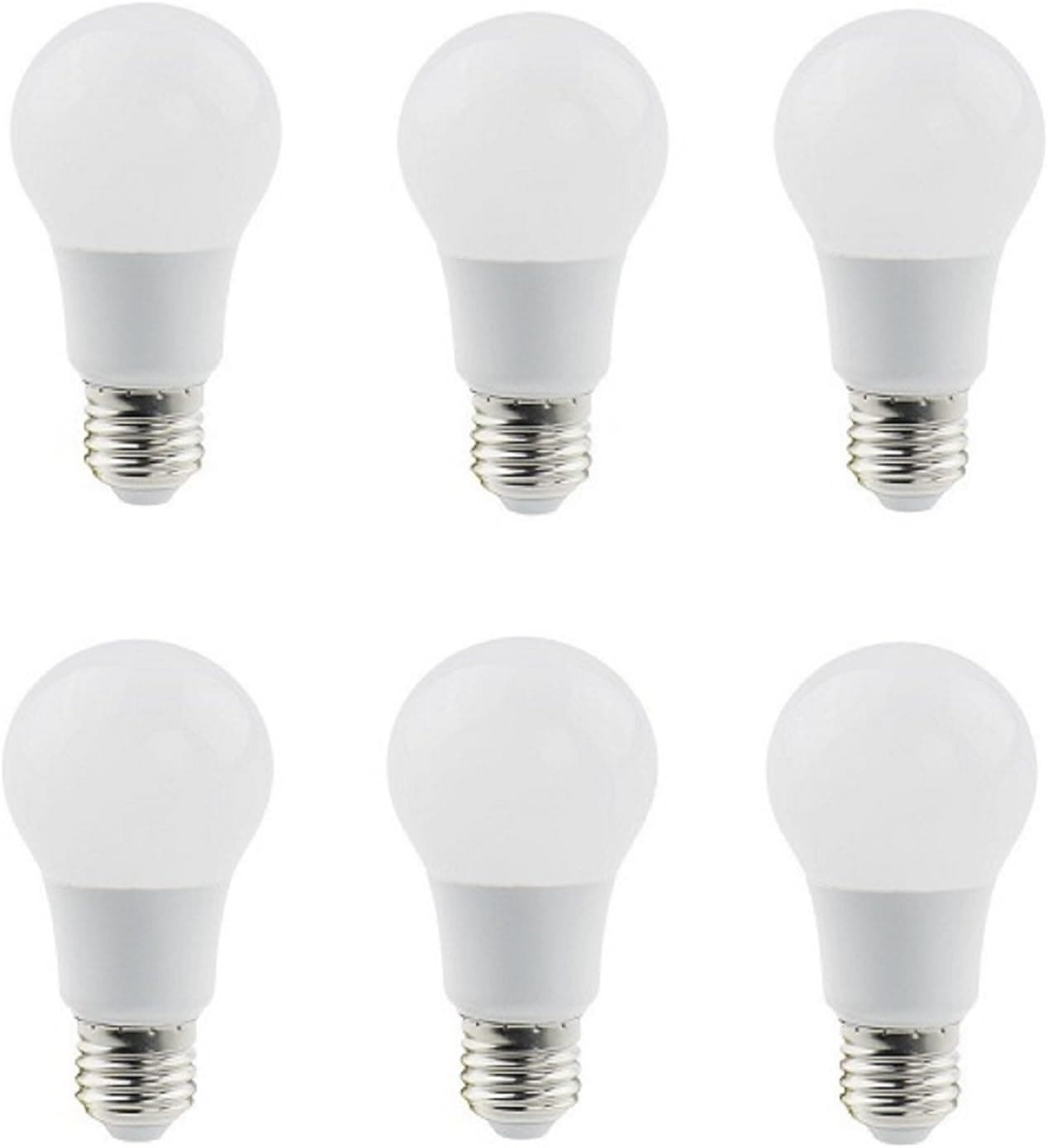 Elitco Lighting A19LED201-6PK Household-Light-Bulbs LED A19, 2700K, 300°, CRI80, ETL, 8W, 65W Equivalent, 25000HRS, LM800, DIMMABLE, 3 Years Warranty, Input Voltage 120V 6 Pack