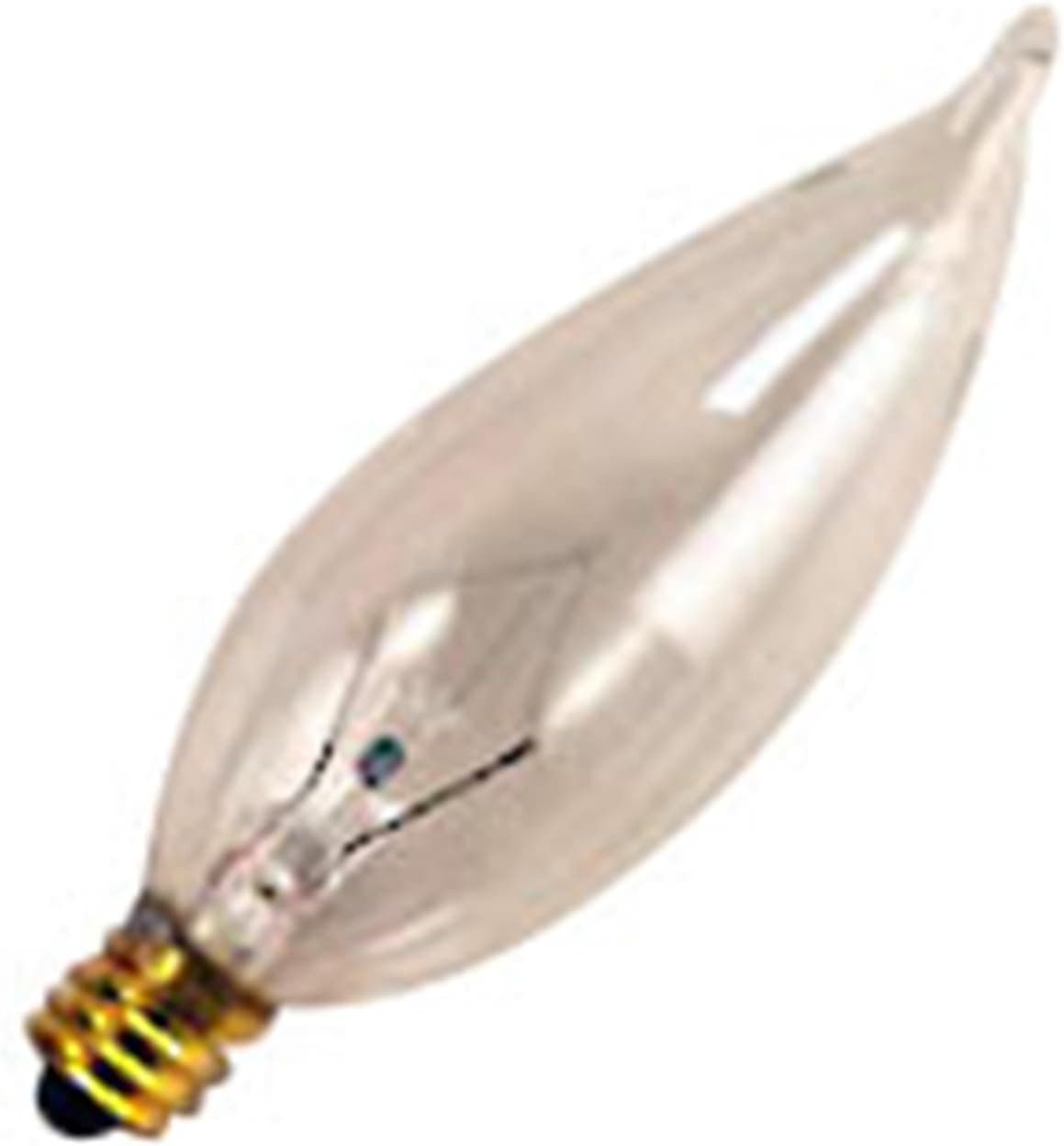25 Qty. Halco 25W FLAME CL Candelabra 130V Halco CFC25 25w 130v Incandescent Clear 32mm Lamp Bulb