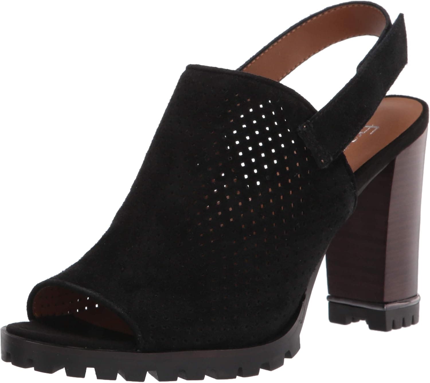 Franco Sarto Womens Austin Black Sandals 10 M