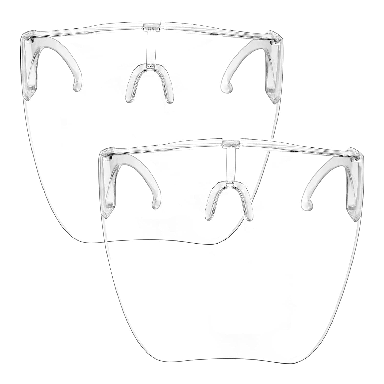 Zoldag Anti Fog Goggle Sunglasses Unisex Shield Glasses Full Face Protection Eyewear Fashion Visor Cover Goggles (2 x Transparent)