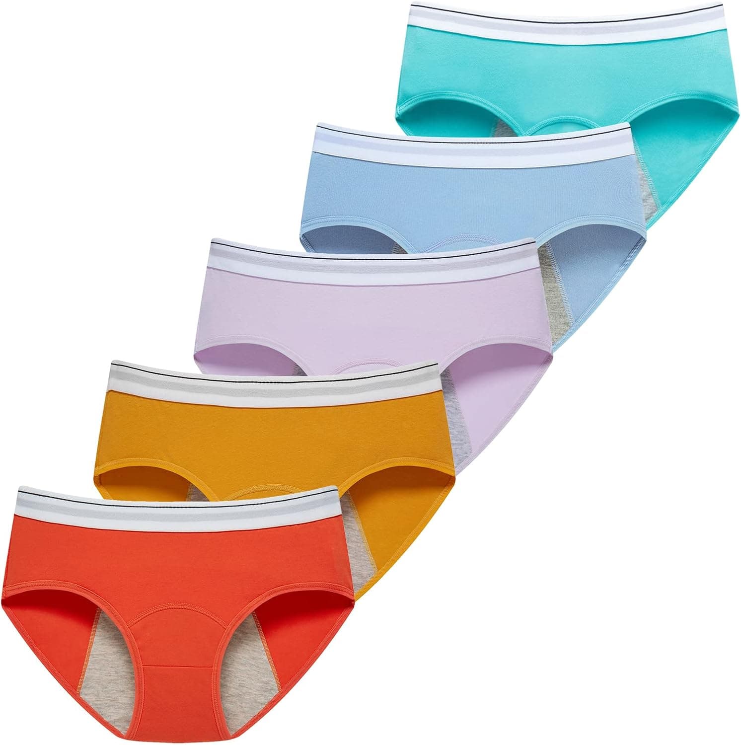 Demifill Women Menstruation Briefs Teen Girls Period Underwear Leak Proof Panties