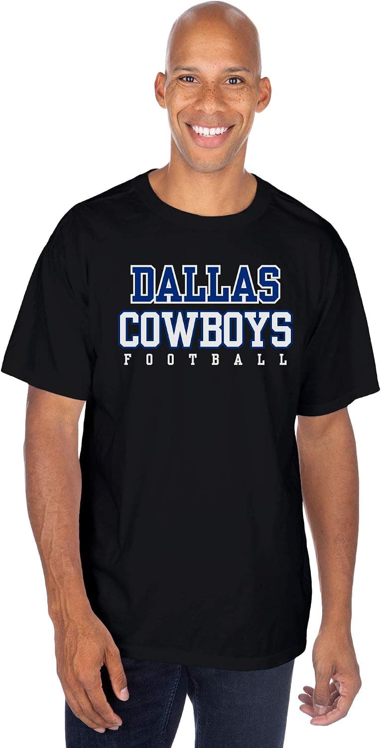 Dallas Cowboys NFL Mens Practice T-Shirt, Black, Large