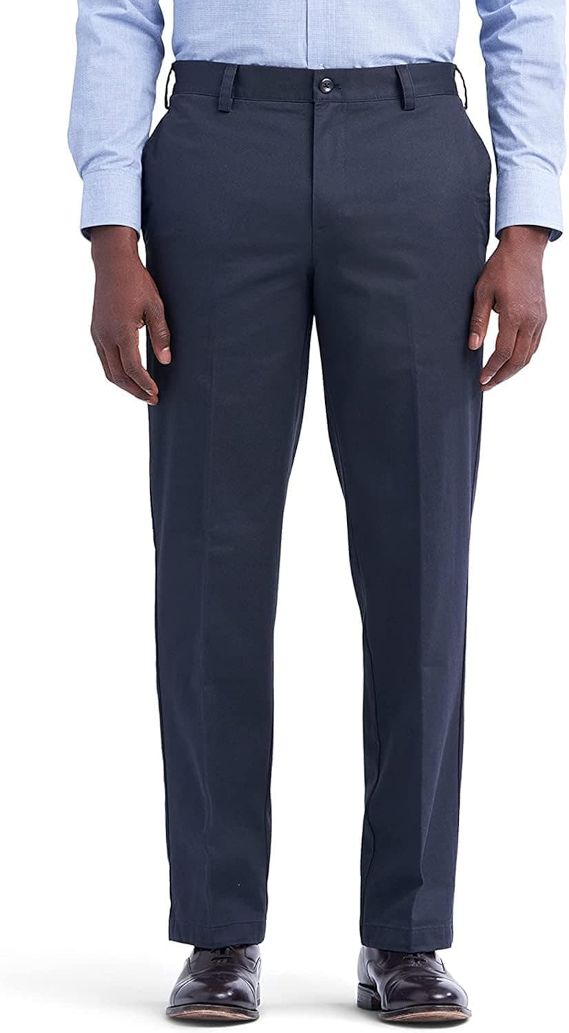 IZOD Men's American Chino Flat Front Classic Fit Pant