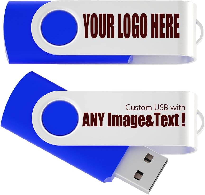 MEINAMI Customized USB Flash Drive in Box Thumb Drive Personalized Memory Stick 256MB 100 Pack