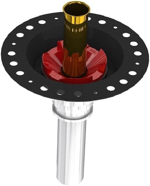 OS&B ITD5135 Freestanding Bathtub Rough-in Kit Brass Tail Pipe and PVC Adapter