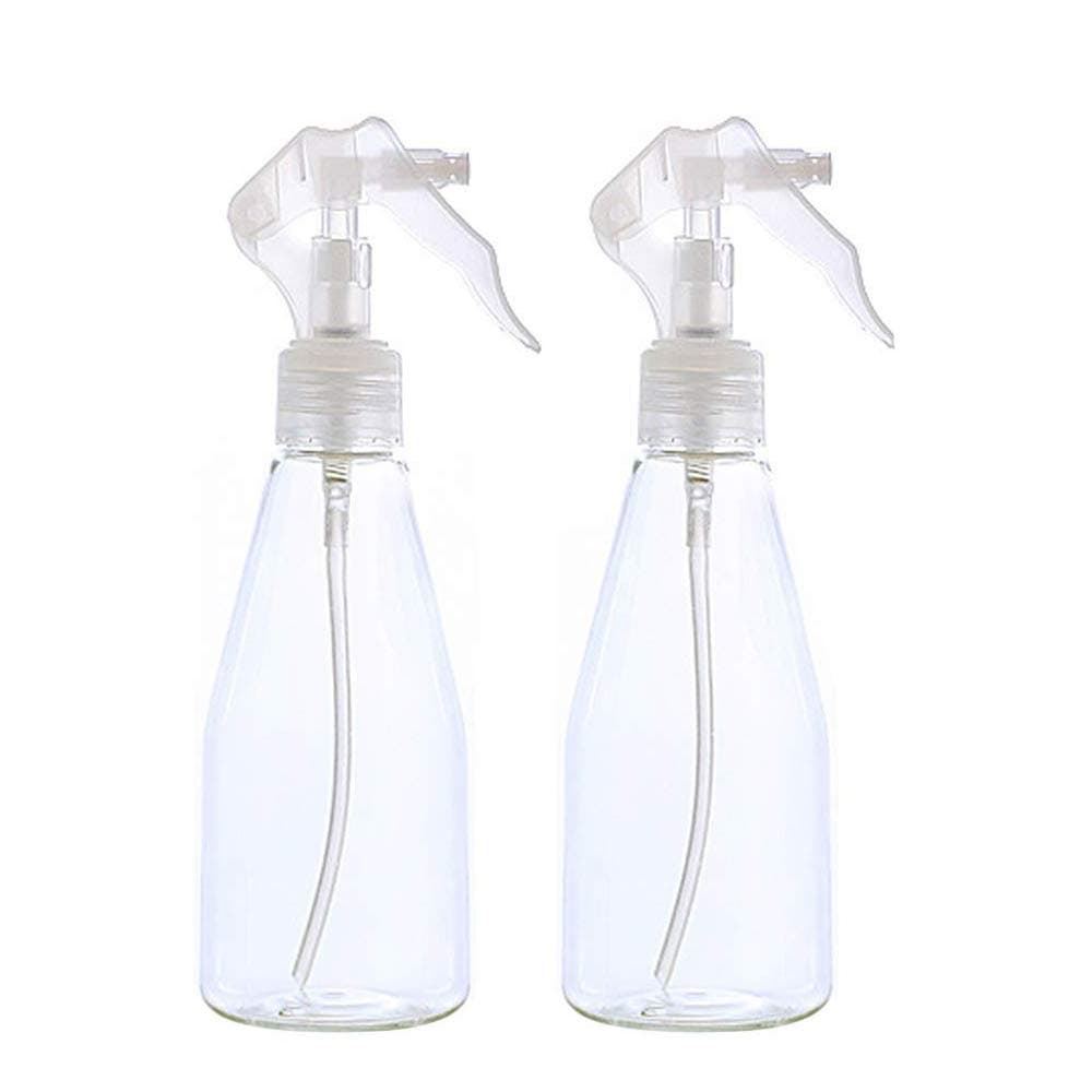 2PCS 200ml Misting Spray Bottle Fine Misting Bottle Clear Water Spray Bottle Empty Spray Bottles for Gardening Travel Skin Care