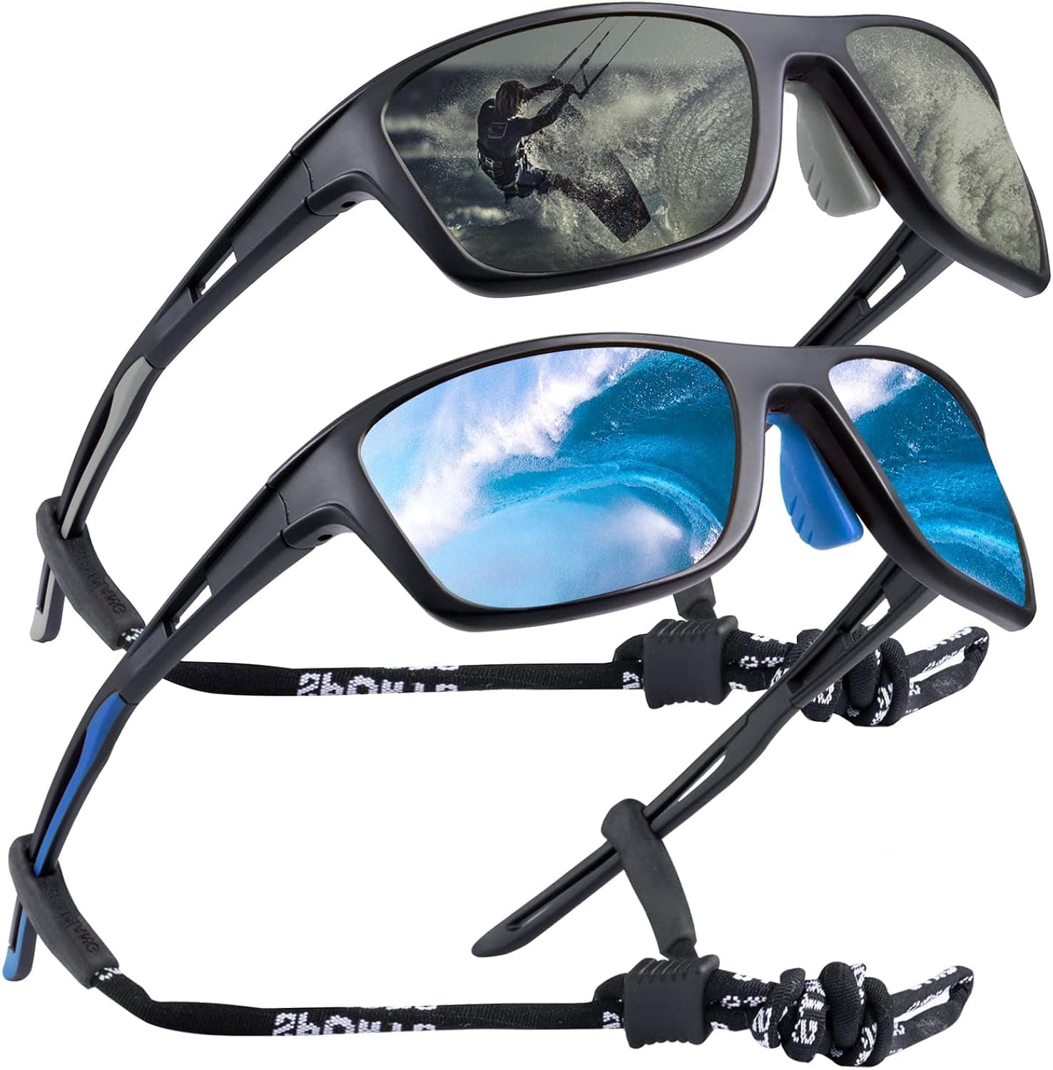 SKYWAY Polarized Sports Sunglasses for Men Women Wrap Around Sports Glasses Baseball Running Cycling UV400 Protection