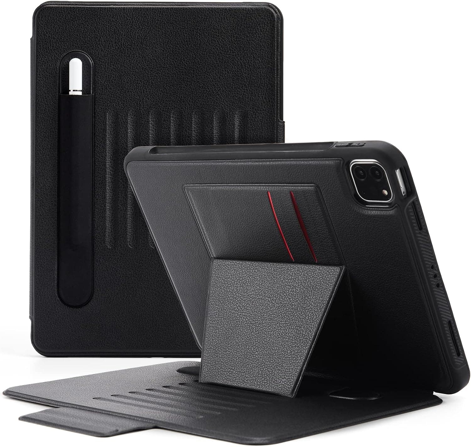 Omnpak Case for 10.9-inch iPad Air 5 2022 /iPad Air 4 2020, Magnetic Stand Case Compatible with iPad Pro 11 2021/2020/2018, Shockproof Rugged Back Cover with Pencil Holder + Auto Sleep/Wake