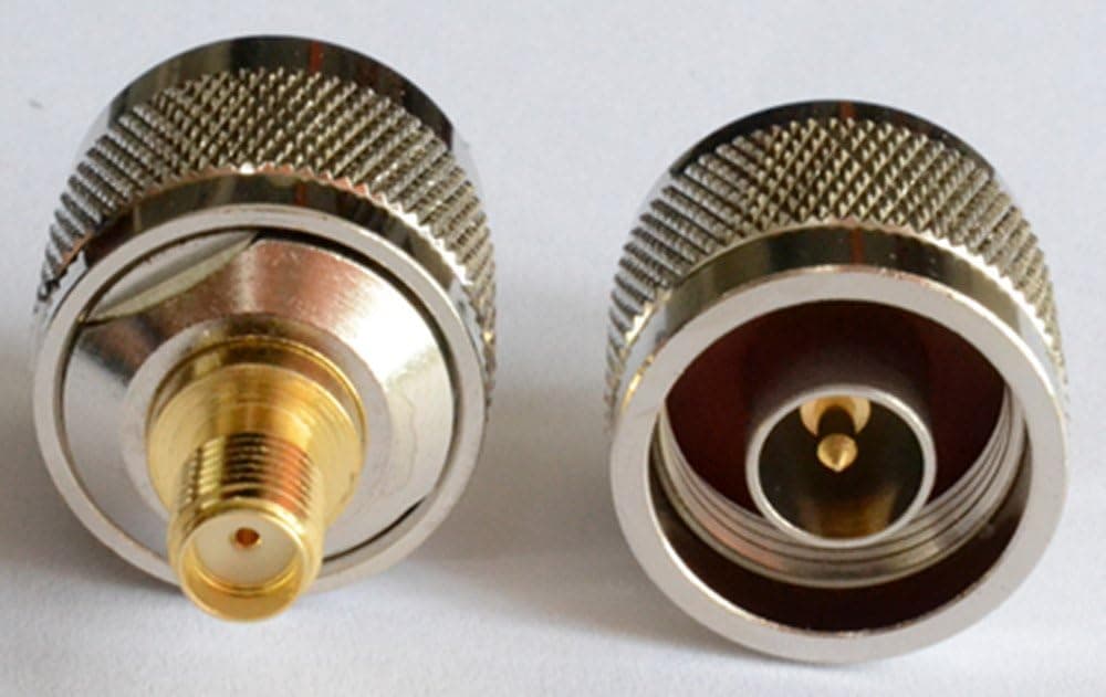 2pcs High Value N Male to SMA Female (0-6G VSWR Below 1.3) Adapter Connector Pure copper